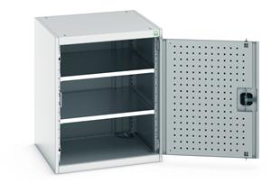 Bott Industial Tool Cupboards with Shelves Bott Perfo Door Cupboard 650Wx650Dx800mmH - 2 Shelves